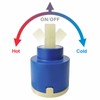 35mm Flat Basement Ceramic Faucet Cartridge, Replacement Part for Kitchen