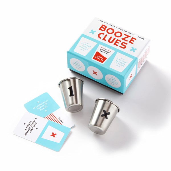 Brass Monkey Booze Clues Drinking Game Set from Includes 100