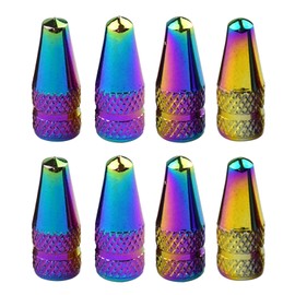 8 Pieces Colorful Valve Covers, Bicycle Valve Covers, Bicycle Valve Covers, Tyre Valve Dust Caps, Stainless Steel Bicycle Valves, Bicycle Accessories