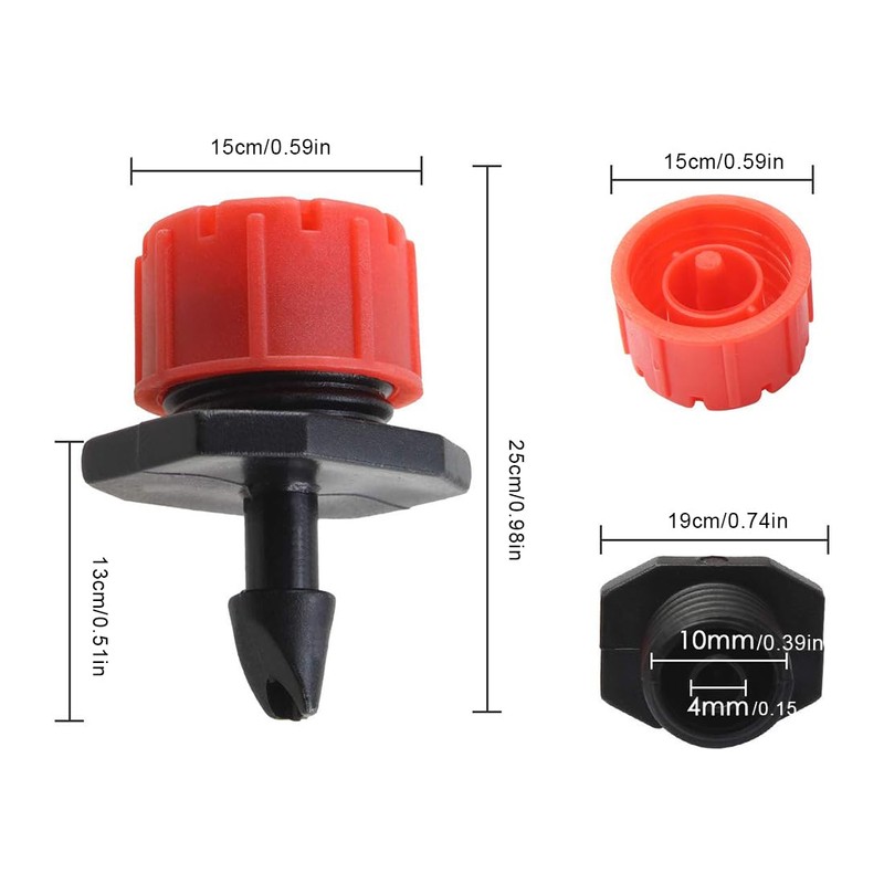 Tadipri 50 Adjustable Micro Drip Dripper Ground Anchor Garden Micro