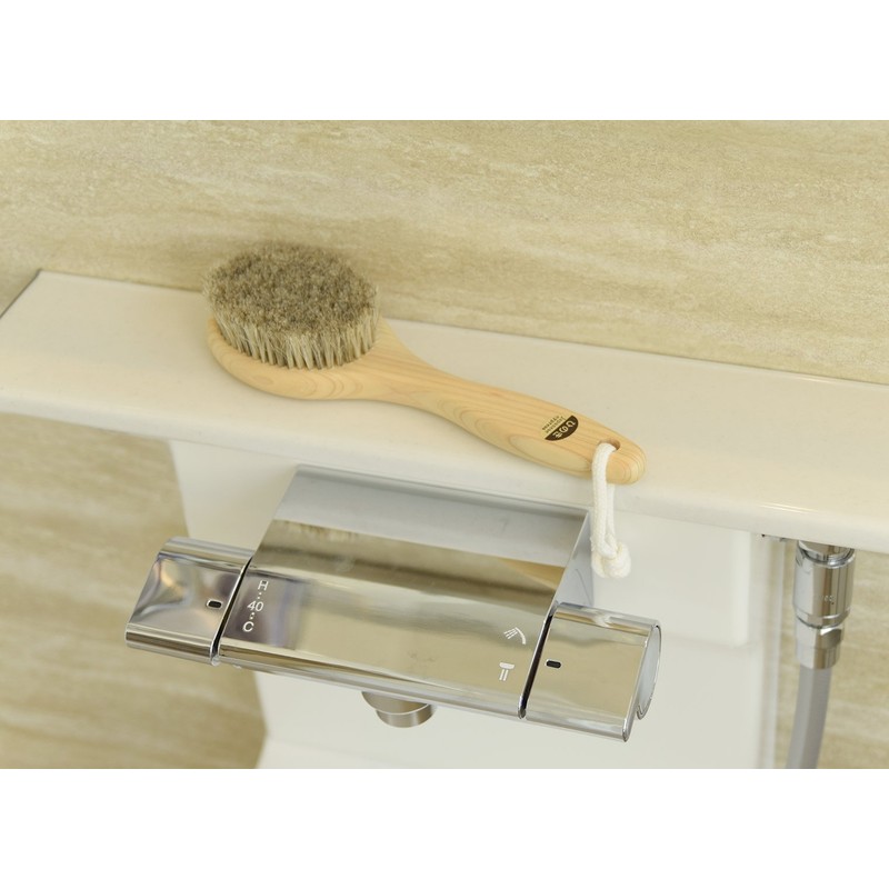 Ishimizu 10381 Cypress Body Brush, Horsehair, M, Soft