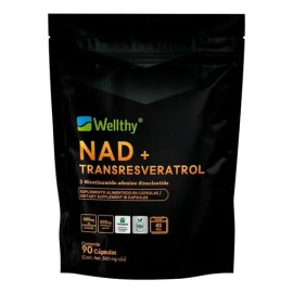 Wellthy Nad Y Tranresveratrol 90 Caps. Sabor Sin Sabor                                                                                                
