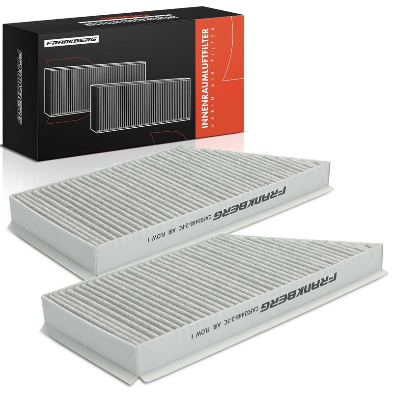 Frankberg 2 x Cabin Air Filter Pollen Filter with Activated
