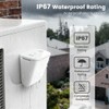 MHCOZY Smart Vibration Sensor, Tuya Zigbee 3-in-1 Tilt Drop Alarm,