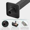 Voolan Shower Arm with Flange, Ceiling Mounted Fixed Shower Pipe,