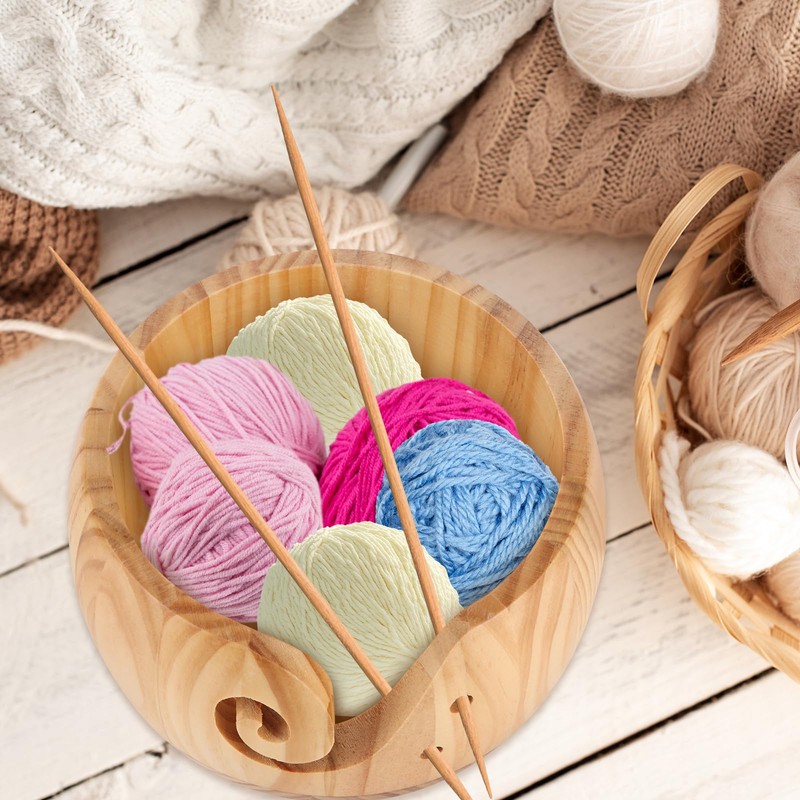 Wooden Yarn Bowl
