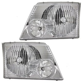 Newmar Mountain Aire 2004-2006 RV Motorhome Pair (Left & Right) Replacement Front Headlights with Bulbs