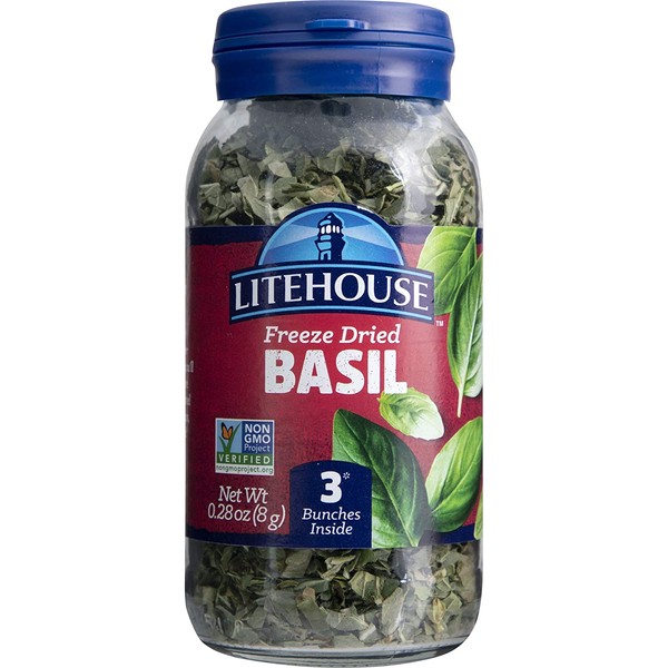 Litehouse Freeze Dried Basil, 0.28 Ounce