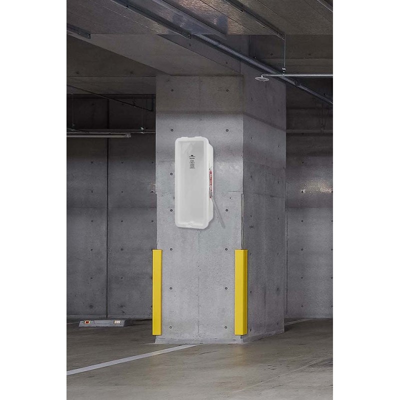 PRO&Family Fire Extinguisher Cabinet (White, Plastic, 10 Pounds, Wall Mount)