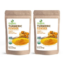 Organic Turmeric Powder w/Curcumin | 32 Ounce (Pack of 2) | USDA Organics and Non-GMO | 100% Raw and Natural by OSR