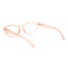 PASTL Womens Reading Glasses Magnified Strength Clear Lens Pink Cateye