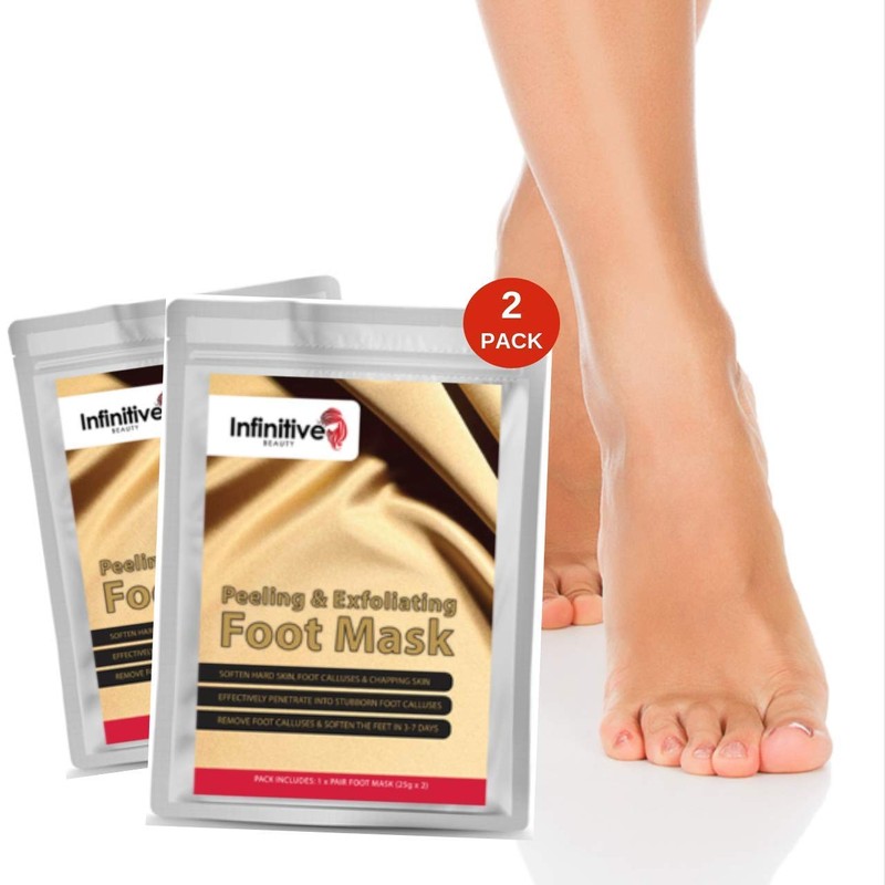 2 Pairs Foot Peeling Foot Mask - Exfoliating Socks and