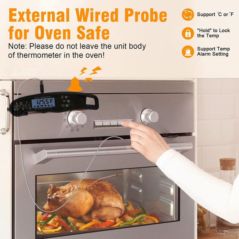 Meat Thermometer Multi Needle Multi Function Waterproof Instant Read Food