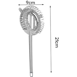 Cocktail Strainer Bar Strainer 430 Stainless Steel Bar Strainer 21.5 cm Professional Strainer for Bar and Home Cocktail Accessories Professional Strainer for Drinks Tool Cocktail Party Bar Club