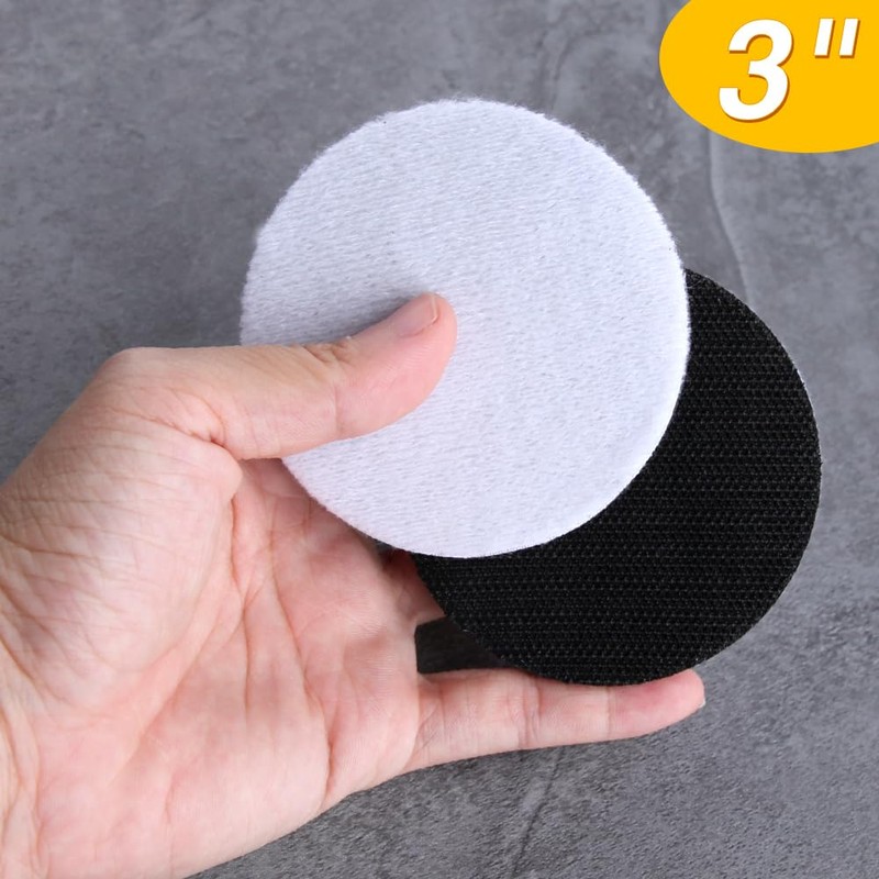 SPEEDWOX 3" Soft Foam Layer Buffer Pads, 5 Pack Velcro
