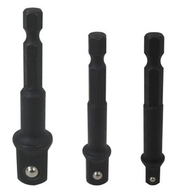 BGEHHCY New 3pcs Socket Adapter Set DW2541IR, DW2542IR, DW2547IR Compatible for DeWalt Impact Driver, 1/4", 3/8", 1/2" Drive Drill Socket Adapter