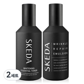 Skeda Men's Wrinkle Repair Emulsion 135ml + Whitening Essential Toner 135ml Set, 2 Sets / 스케다 남성용 링클 리페어 에멀젼 135ml + 화이트닝 에센셜 토너 135ml 세트, 2세트