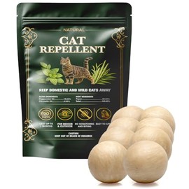 Cat Repellent Outdoor, Cat Scratch Deterrent Indoor, Stray Cat Repellents, Cat Urine Repellant, Cats Pee Deterrents, Keep Cats Away for Furniture, Garden & Yard-8 Pcs