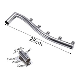 Pamtns Pack of 2 Clothes Hooks Wall Clothes Fan Foldable Wall Hanger Stainless Steel Rotating Clothes Rack Clothes Rail Wall Hook Coat Hook Swing Arm Holder with Screws