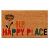 Calloway Mills 121901729 Our Happy Place Doormat, 17" x 29"