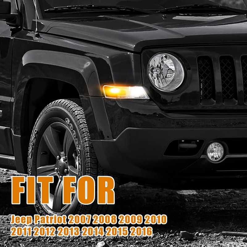 nifeida Front Turn Signal Side Marker Lamp Replacement for Jeep
