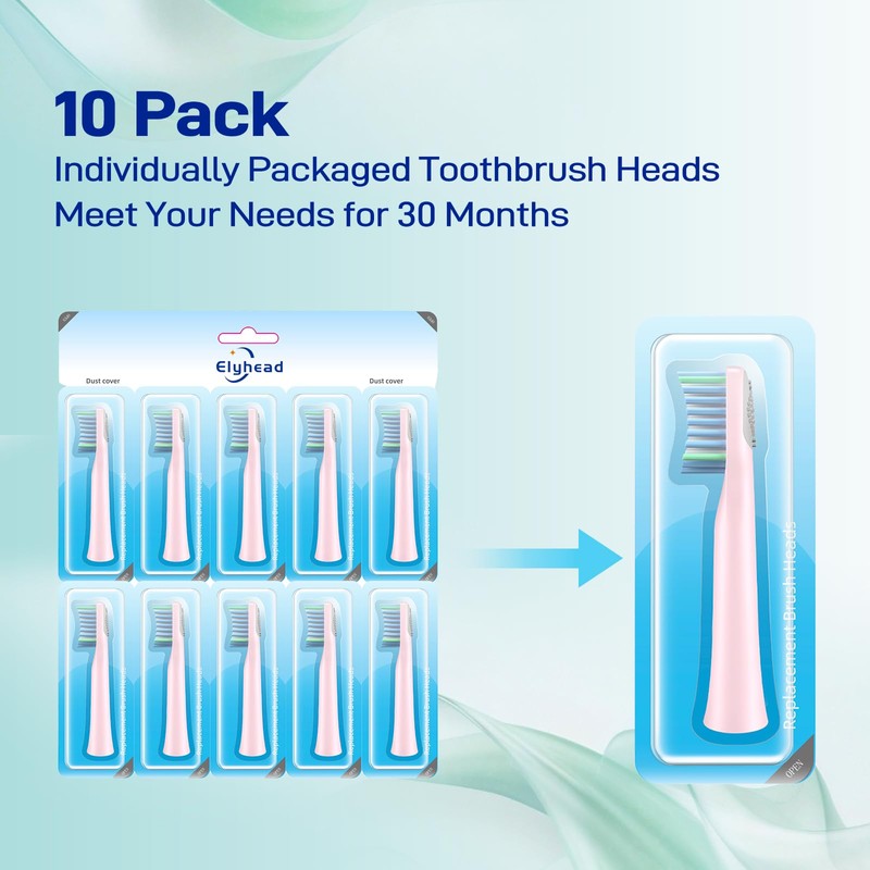 Replacement Brush Heads Compatible with Rtauys M5 Sonic Electric Toothbrush,