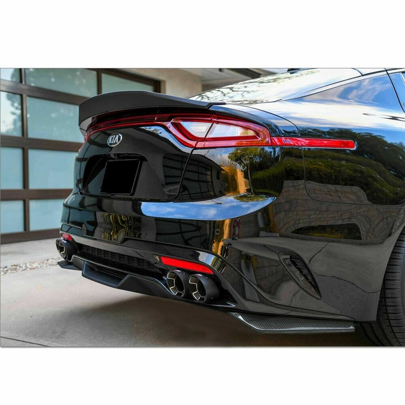 awesome_miniatures 2x Carbon Fiber Rear Bumper Fin Diffuser Splitter Lips
