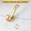 5 Metal Hooks, Wall Hooks for Hanging, Sturdy Coat and