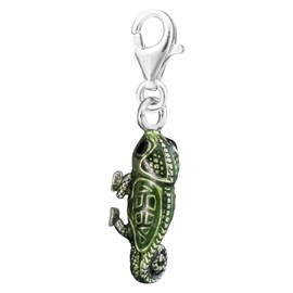 THOMAS SABO Ladies Chameleon Charm 925 Sterling Silver 0839-007-6, Enamel, No Gemstone