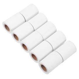 Operitacx Pack of 10 Rolls of Receipt Printing Paper Purses Spring Clasps Pin Tag Receipt Printer Paper Supermarket Printing Paper Receipt Paper for Kitchen Pintering Paper White