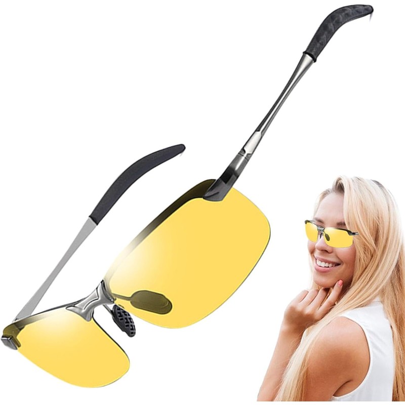 's Photochromic Polarized Sunglasses - UV400 Anti-Glare Driving & Cyclin