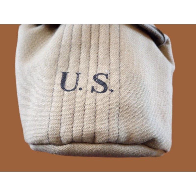 WWII KHAKI CANTEEN COVER ARMY MARINE CORPS U.S MILITARY REPRODUCTION