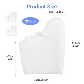2Pairs Big Toe Protector Reusable Elastic for Toenail Protectors Good Elasticity Toenail Protector Eases Squeezing Friction and Prevents Ingrown Toenails Corns Blisters and Calluses