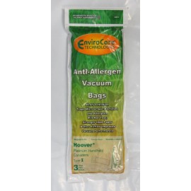 Hoover Platinum Type I Canister Anti Allergen Vacuum Cleaner 3 pk bags 985059002