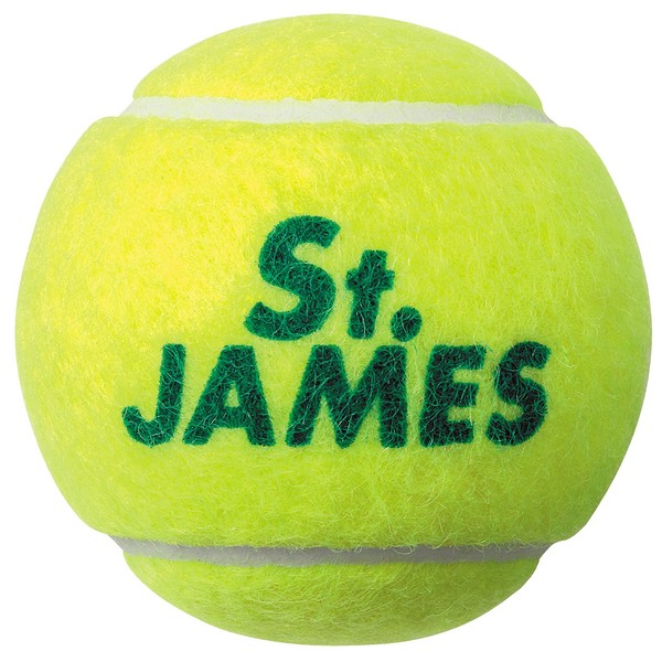 Dunlop St. James Pressurized Tennis Ball (4 Balls), yellow