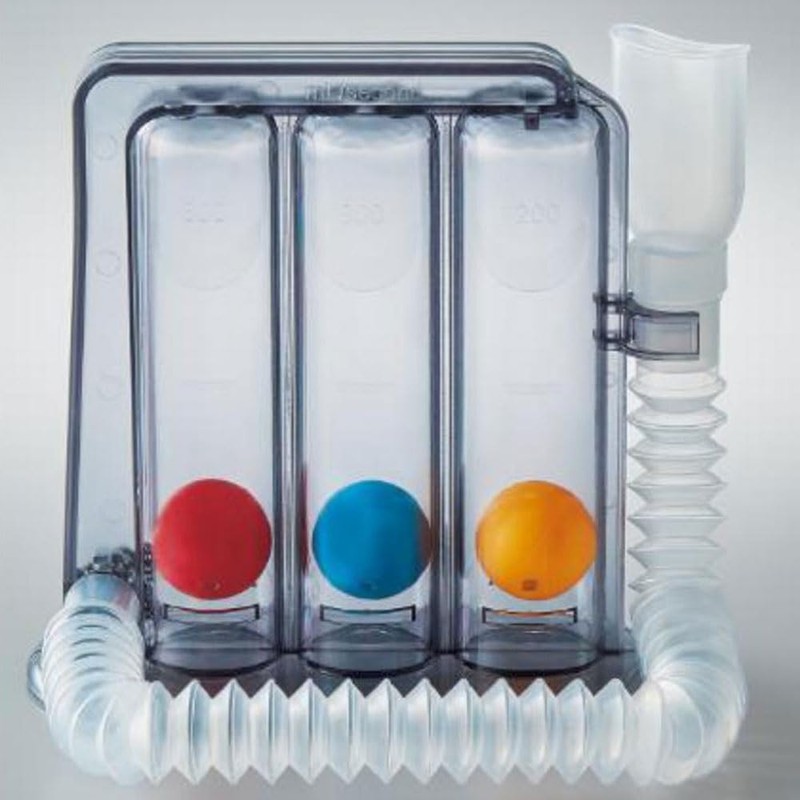 Lung Capacity Training, 3-Ball Spyrometer, Respiratory Muscles, Strengthens Lung Function,