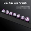 Mouse Resin DND Dice, DNDND 7PCS D&D Die with Velvet