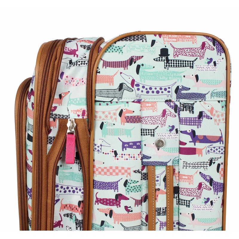 Lily Bloom Luggage 24" Expandable Design Pattern Suitcase With Spinner