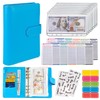 NICOOTHBudget Binder Cash Envelopes A6 Money Saving Binder with Zipper