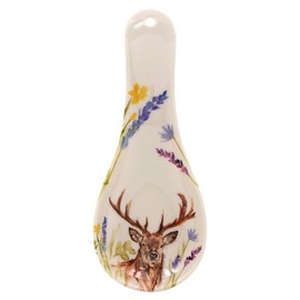The Leonardo Collection Stag Spoon Rest for Kitchen & Home | Lovely Spoon Holder for Kitchen Accessories | Designed by Jennifer Rose Gallery | Heat Resistant Spoon Rest for All Types of Spoons
