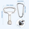 Metal Triangular Key Meter Box Key Silver Triangle Socket Spanner