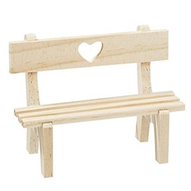 Hobbyfun Wooden Bench with Heart