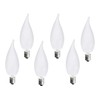 MMBGJKG Frosted Flame Tip Chandelier Light Bulb，e12 Candelabra Bulb 40