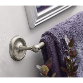 Moen BP5318SN Yorkshire 18-Inch Towel Bar, Satin Nickel