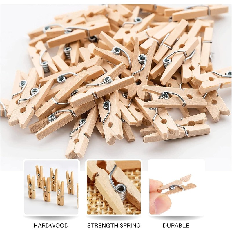 Kids B Crafty Mini Pegs, Mini Pegs for Photos, Mini