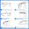 DOLKSN Smoke Black in-Channel Window Visor Window Deflectors Rain Guards