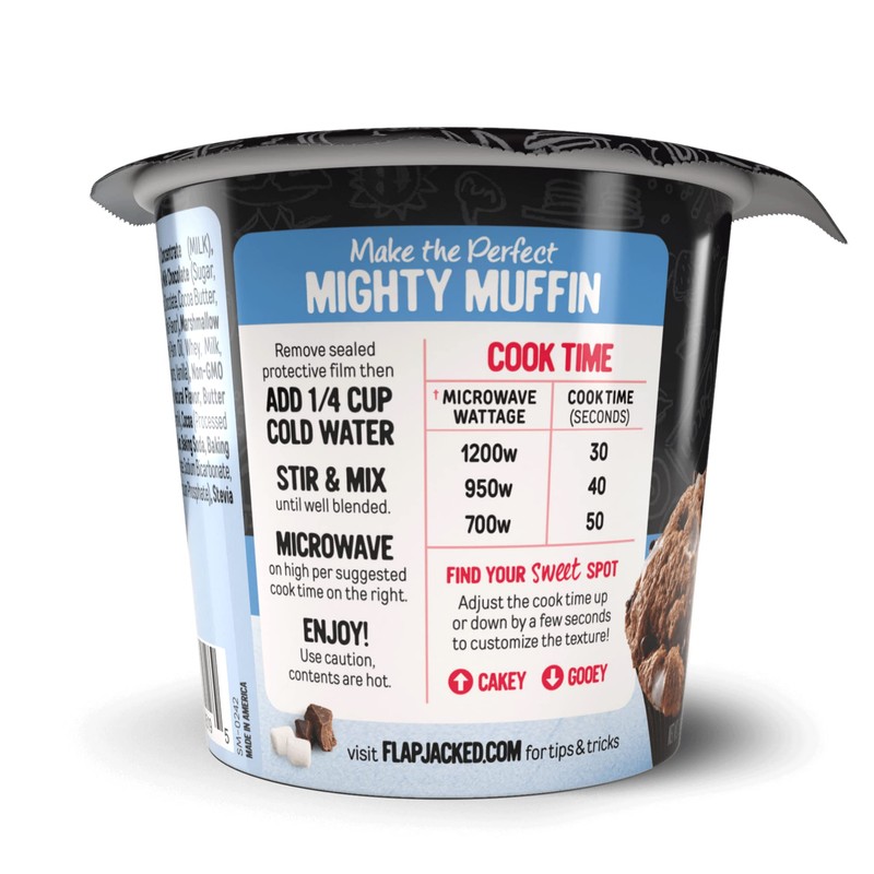 FlapJacked Mighty Muffins, Gluten-Free S'mores, 12 Pack