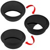 cyclingcolors 2 x Cable Grommets Plastic Round Wireless Cable Outlet