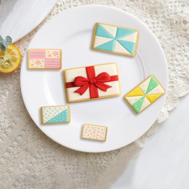 FUSOTO 6PCS Rectangle Cookie Cutter Set, Large Geometric Stainless Steel Baking Supplies for Homemade Cookies, Rectangle Plaque Cookie Cutters Shape Biscuit Mold, 6 Sizes (1.5, 2, 2.5, 3, 3.5, 4 Inch)