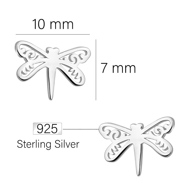 SOFIA MILANI - Women's Earrings 925 Silver - Dragonfly Stud